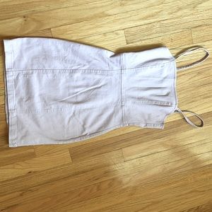 pastel purple denim dress